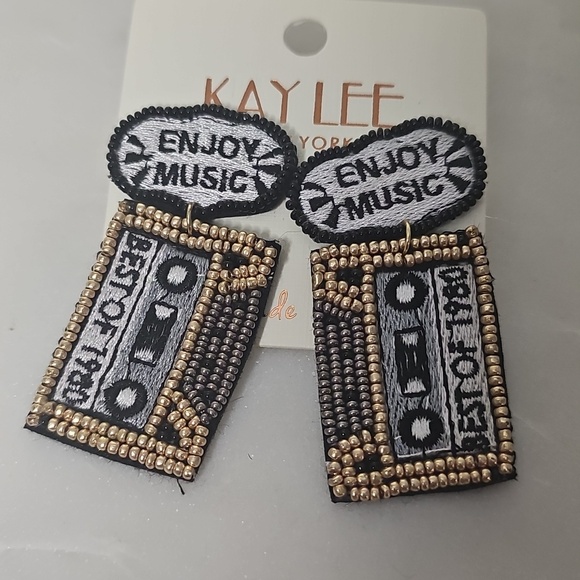 Kaylee Kollection Jewelry - Kay Lee Beaded Music Earrings